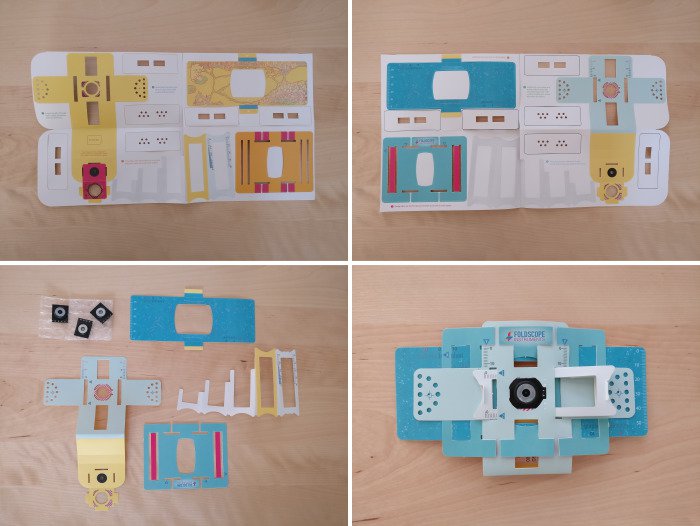 Folding a Foldscope.